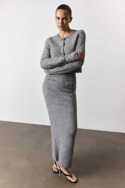 Фактурный кардиган TOPTOP, цвет: серый, TTS.060.15527.800 купить онлайн