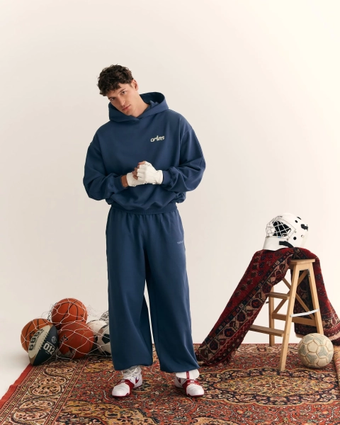 Худи STEEL BLUE HOODIE