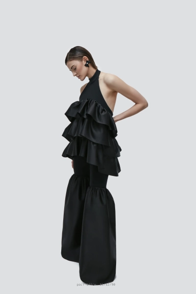 Брюки с воланами Barbino Maison, цвет: black 84 купить онлайн