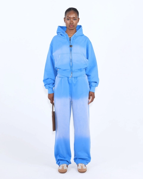 Худи укороченный с градиентом ASIA ST 71, цвет: голубой,  купить онлайн