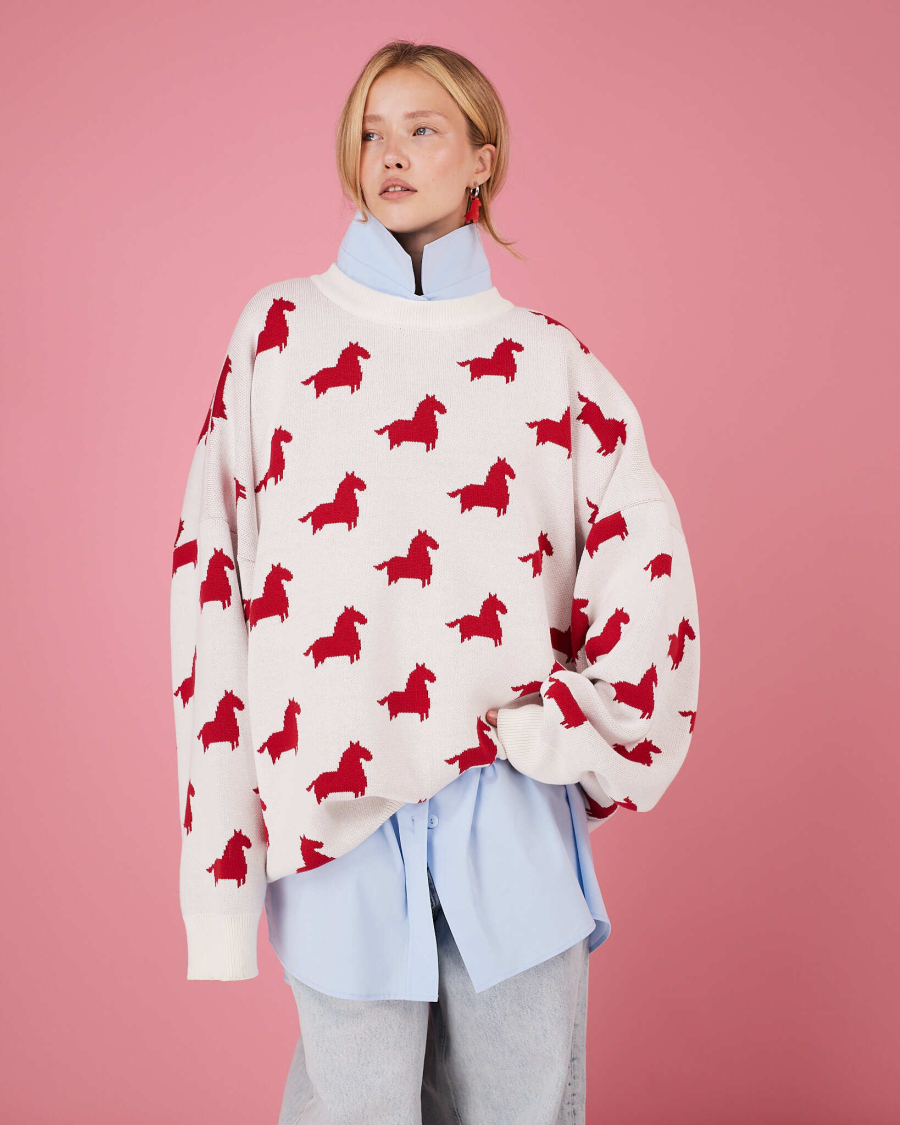 Свитер года TABOO, цвет: белый, svyear купить онлайн