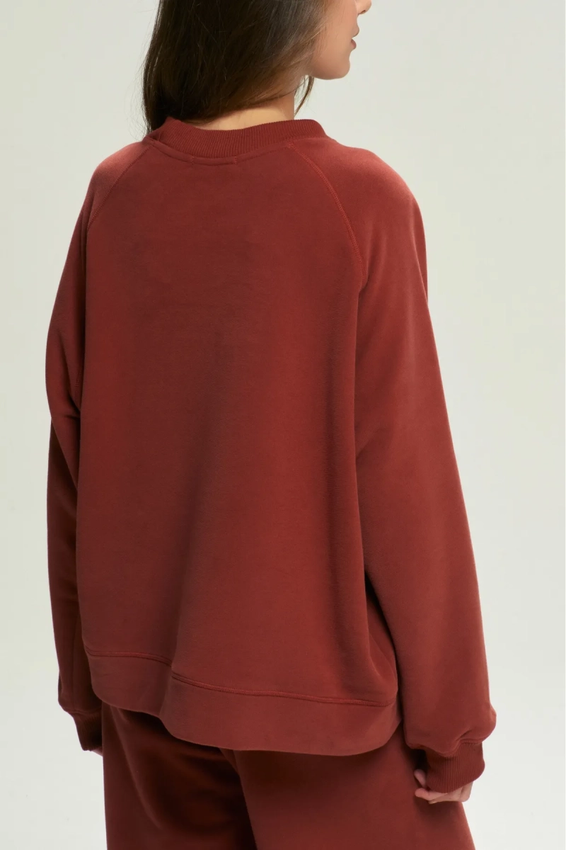 Свитшот базовый Over Terracotta Erist store, цвет: коричневый, НФ-00002532 купить онлайн