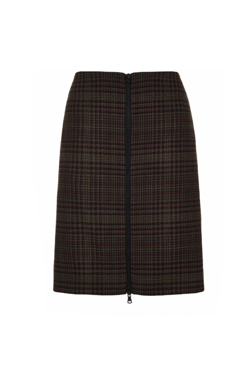 Юбка-карандаш в клетку DREAMS BY ALENA AKHMADULLINA, цвет: хаки, 225102100204275/518000 купить онлайн