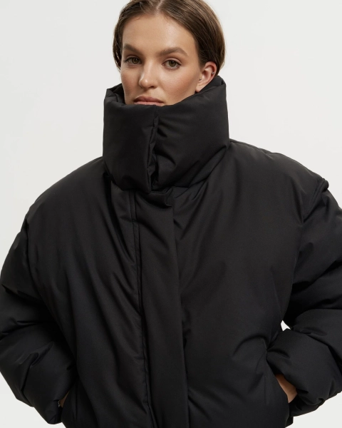 Пуховик BUBBLE BLACK YONS, цвет: Черный, YO-712 купить онлайн