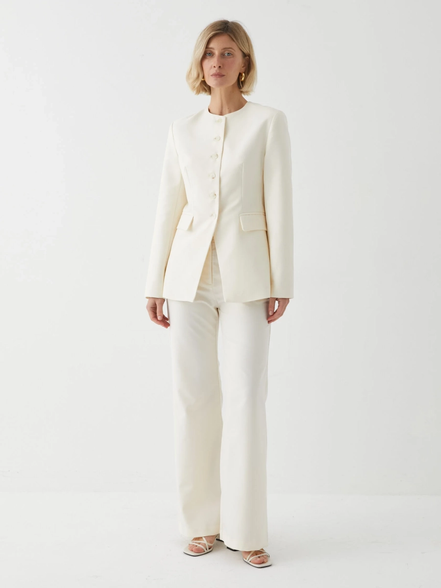 Жакет приталенный Marou, цвет: молочный, Mar_26020705 купить онлайн