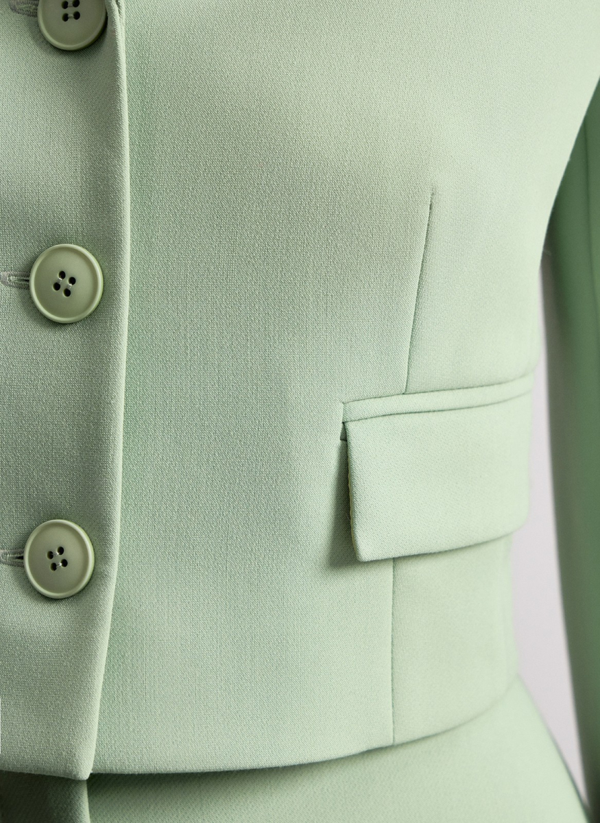 Жакет укороченный ALL WE NEED, цвет: фисташковый, 2603W1293-62 купить онлайн