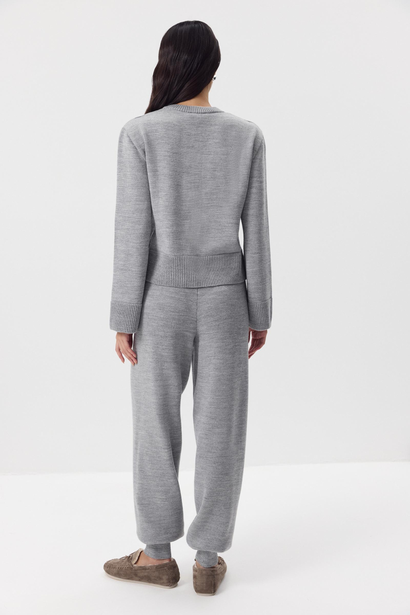 Кардиган из шерсти Charmstore, цвет: серый, 305-42898-884 купить онлайн