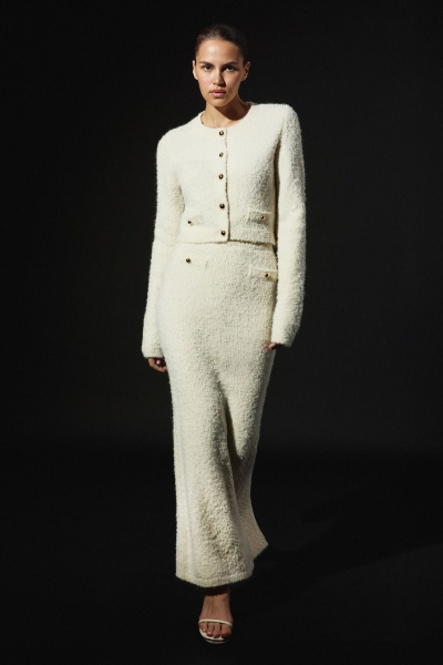 Юбка с разрезом TOPTOP, цвет: молочный, TTS.071.15528.120 купить онлайн