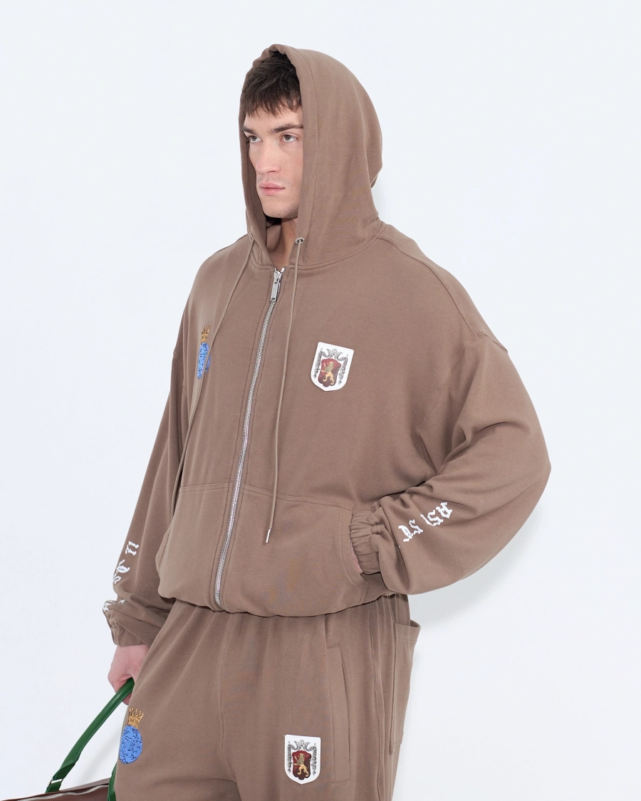 Костюм из мягкого хлопка с гербом ASIA ST 71, цвет: коричневый,  купить онлайн