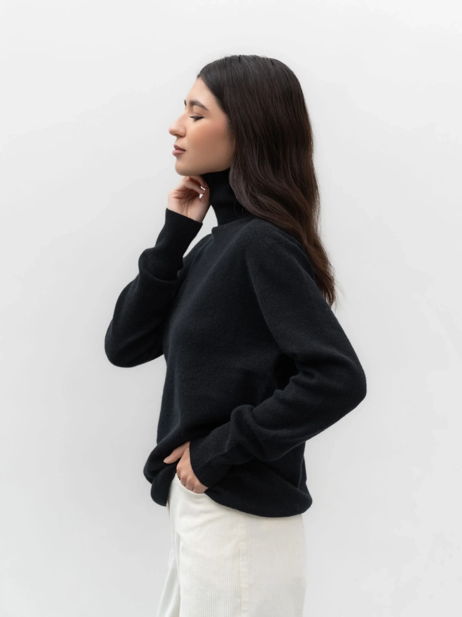 Водолазка из шерсти с кашемиром TRES, цвет: Черный, НФ-00002441 купить онлайн