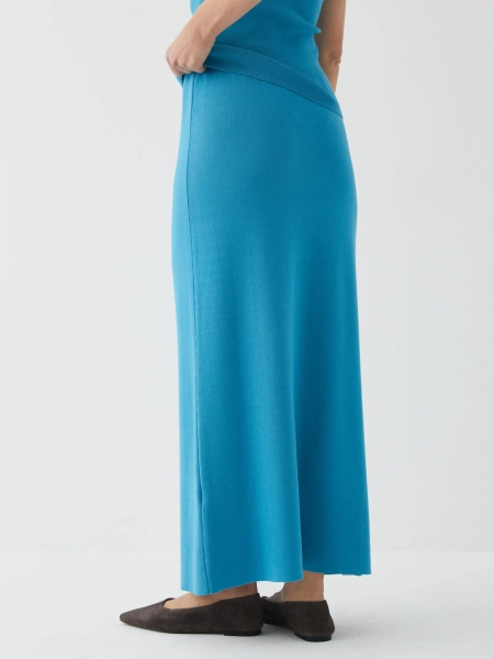 Юбка-миди Marou, цвет: голубой, Mar_26021205 купить онлайн