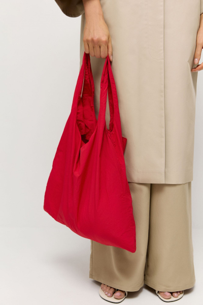 Шопер складной из нейлона AROUND, цвет: красный  купить онлайн