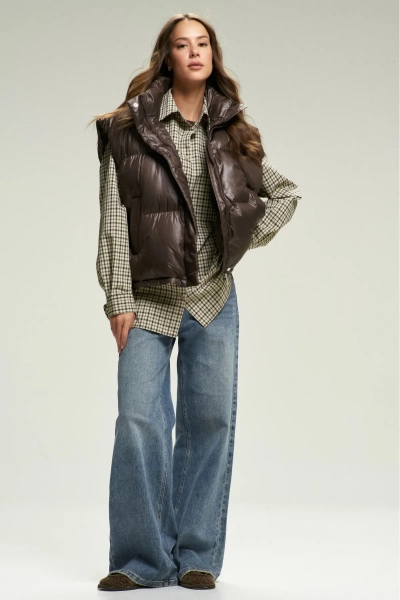 Жилет утеплённый Brown Erist store, цвет: коричневый, НФ-00002661 купить онлайн