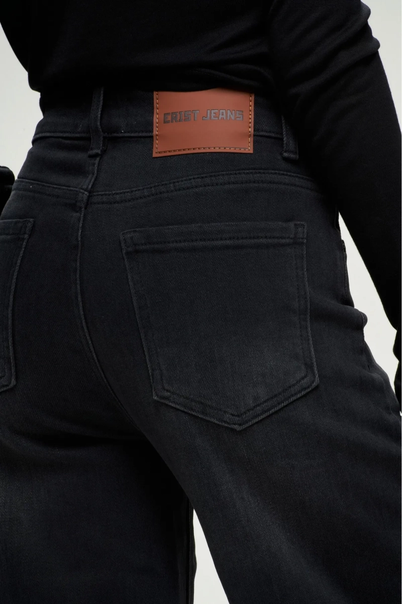 Джинсы-трубы Black Erist store, цвет: Черный, НФ-00001265 купить онлайн