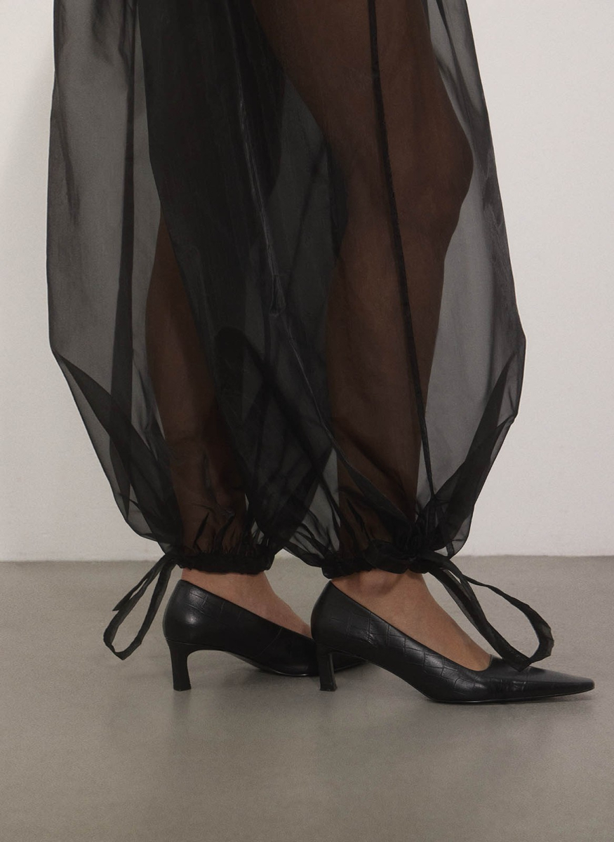 Брюки-аладдины из органзы ALL WE NEED, цвет: Черный, 2512W16126-01 купить онлайн