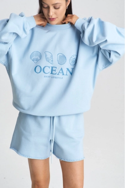 Свитшот OCEAN Light Blue