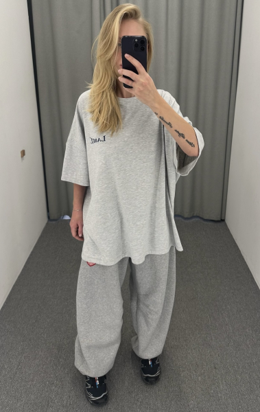 Футболка объемная RUGBY GREY Label .B, цвет: grey, Tp.04.5.0139.1025GR купить онлайн