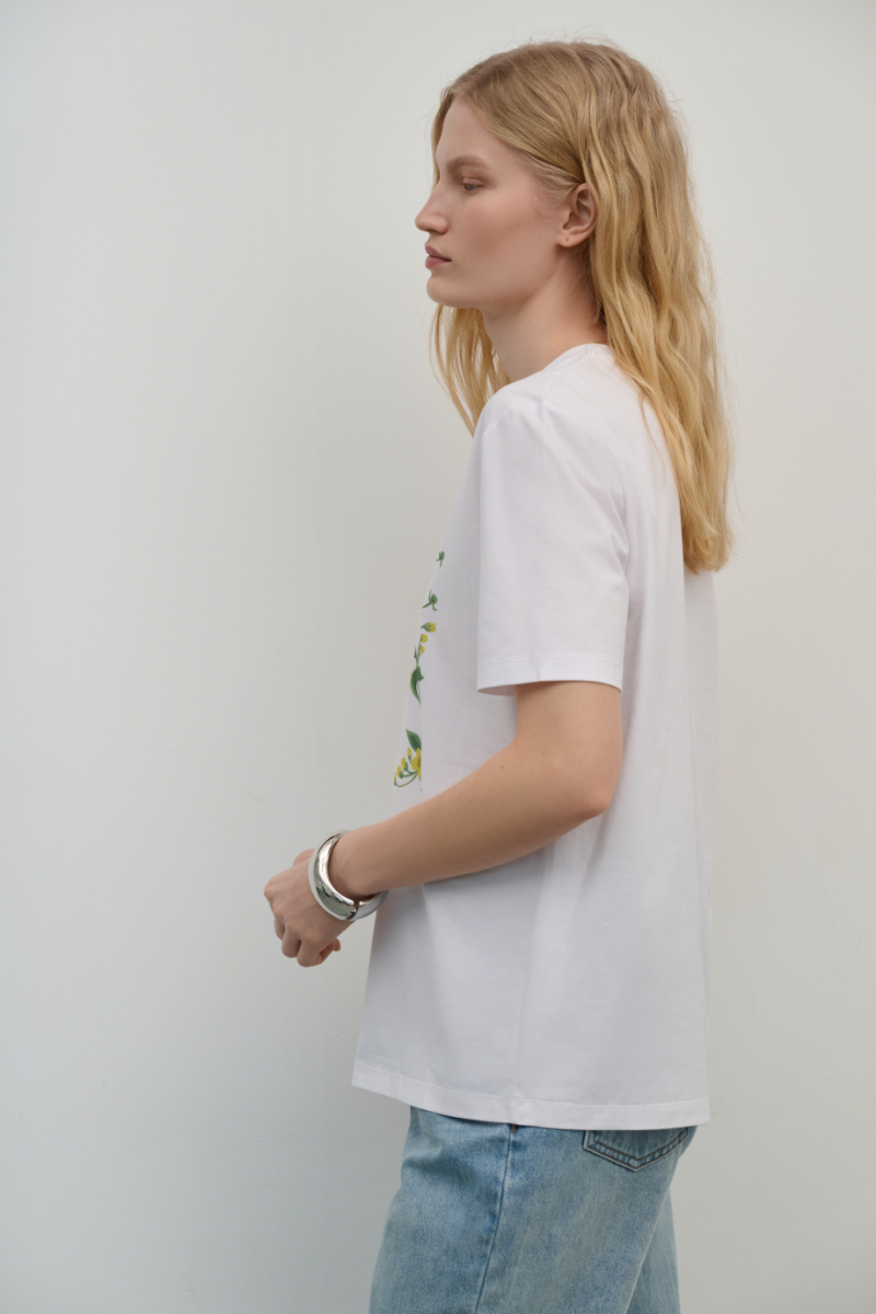 Футболка с принтом DREAMS BY ALENA AKHMADULLINA, цвет: белый, 125103120403938/302000 купить онлайн