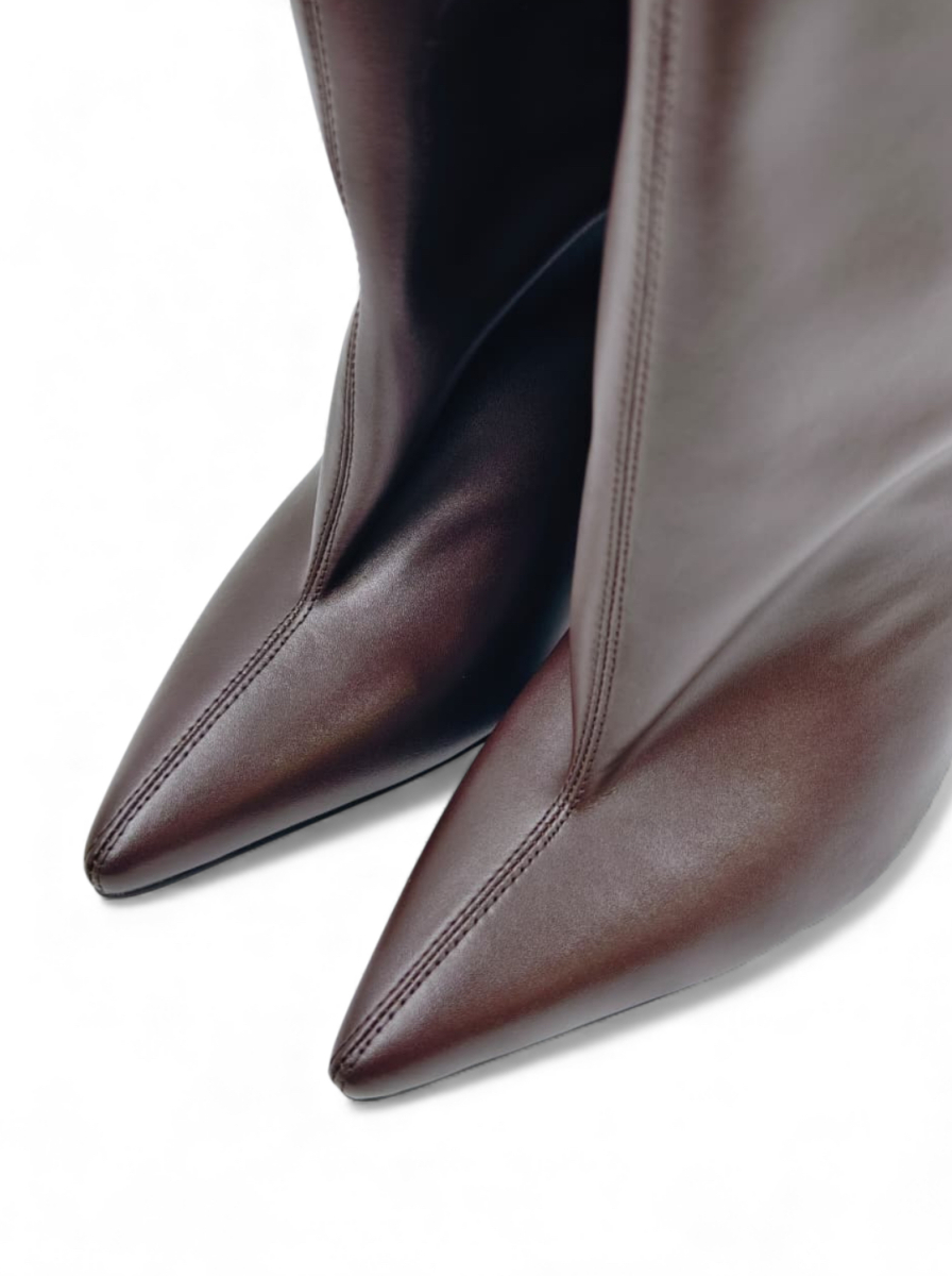 Ботильоны демисезонные из натуральной кожи GRANDERA, цвет: коричневый vh6903-k6703-2tp/8p3 (895) купить онлайн