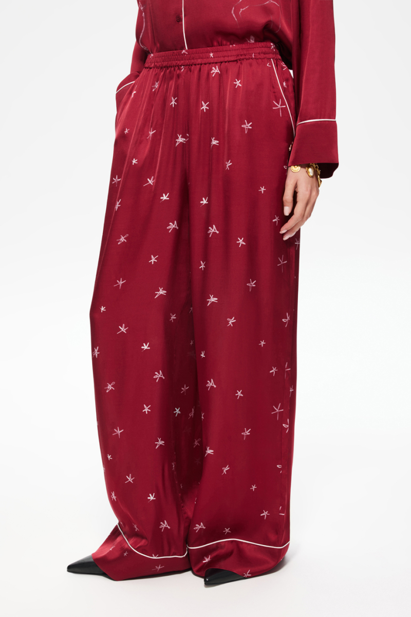 Брюки пижамные с принтом DREAMS BY ALENA AKHMADULLINA, цвет: красный,  купить онлайн