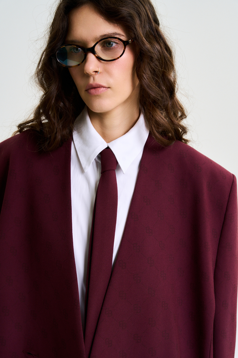Пиджак без лацканов с паттерном BURGUNDY Label .B, цвет: Бордовый, Jc.30.4.0321.0225/2BRD купить онлайн