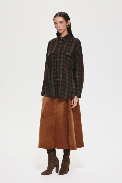 Рубашка в клетку DREAMS BY ALENA AKHMADULLINA, цвет: мультиколор, 225102050204277/501000 купить онлайн