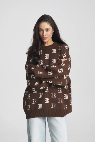 Джемпер Cotton Jacquard Choco Erist store, цвет: шоколадный, НФ-00001976 купить онлайн