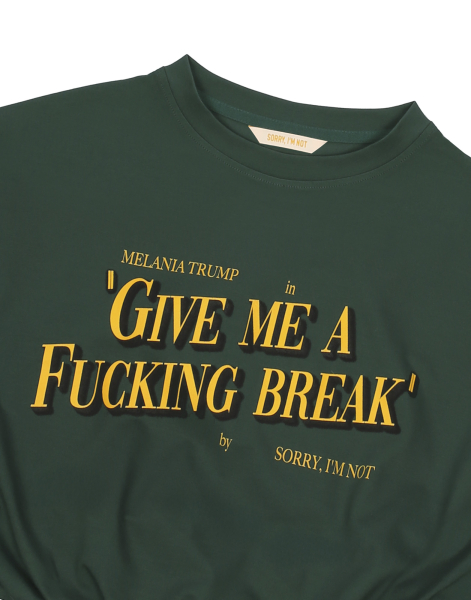 Кроп-топ MELANIA SORRY, I’M NOT, цвет: Темно-зеленый, LCBtyWjKjAOAUjSFZzwjI0 купить онлайн