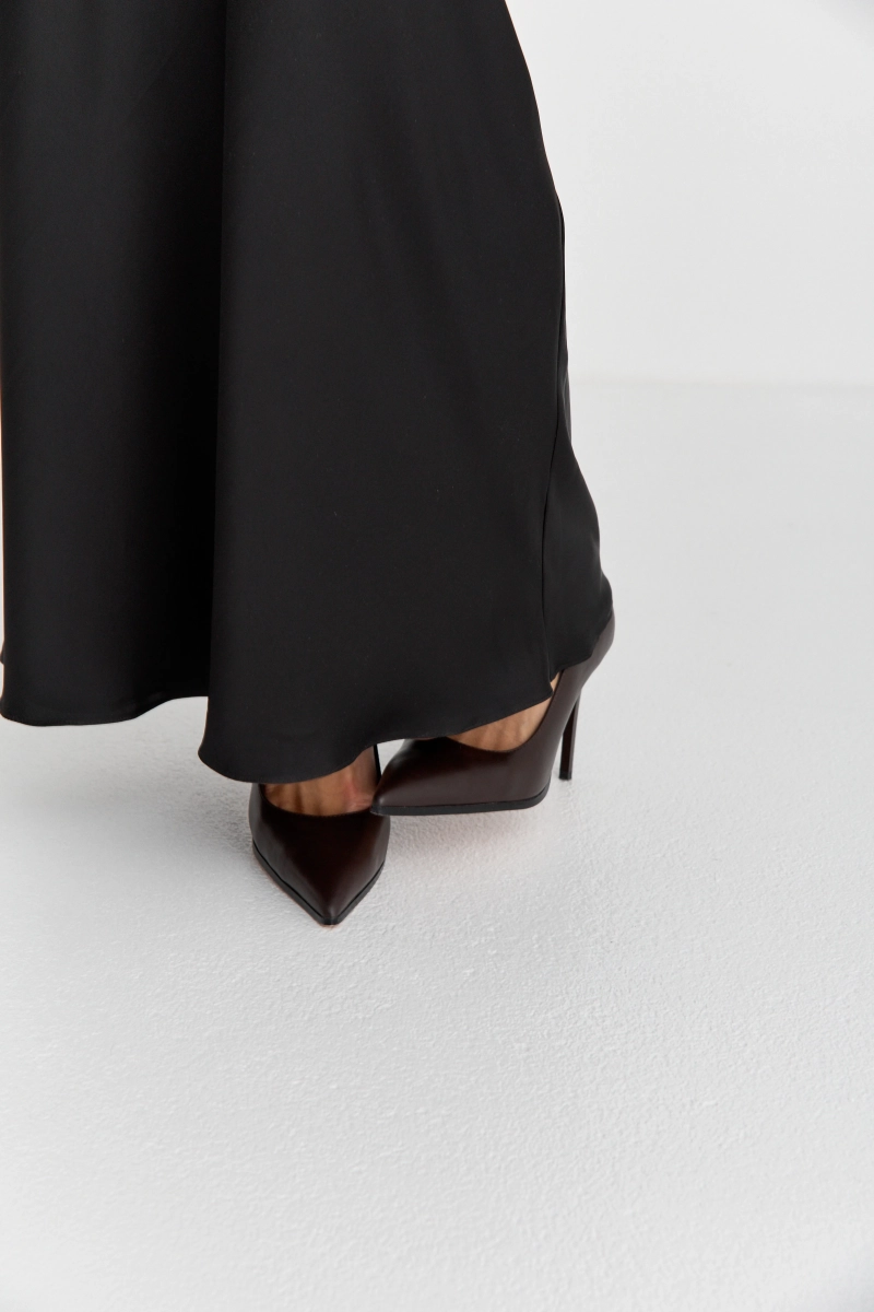 Юбка макси из двойной ткани