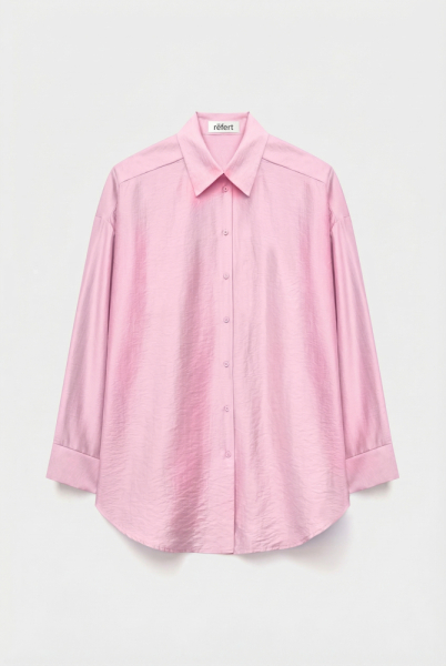 Рубашка оверсайз из вискозы