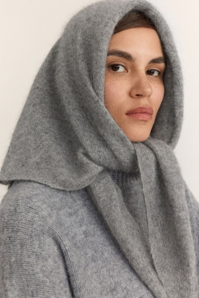 Косынка из смесовой ангорской шерсти