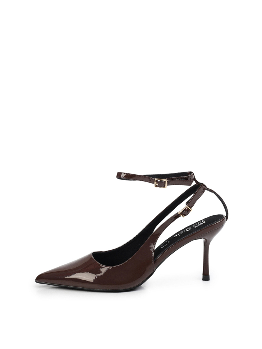 Туфли слингбэки с ремешком на щиколотке