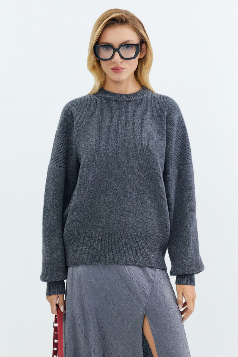 Джемпер из 100% шерсти TOPTOP, цвет: серый, TTS.050.15644.800 купить онлайн