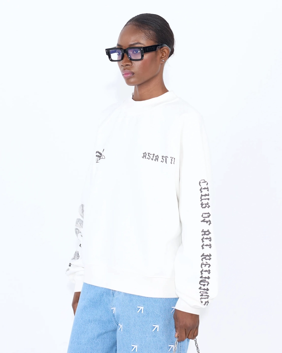 Свитшот CLUB 71 WHITE ASIA ST 71, цвет: белый, Ast71.swt-club71-white купить онлайн