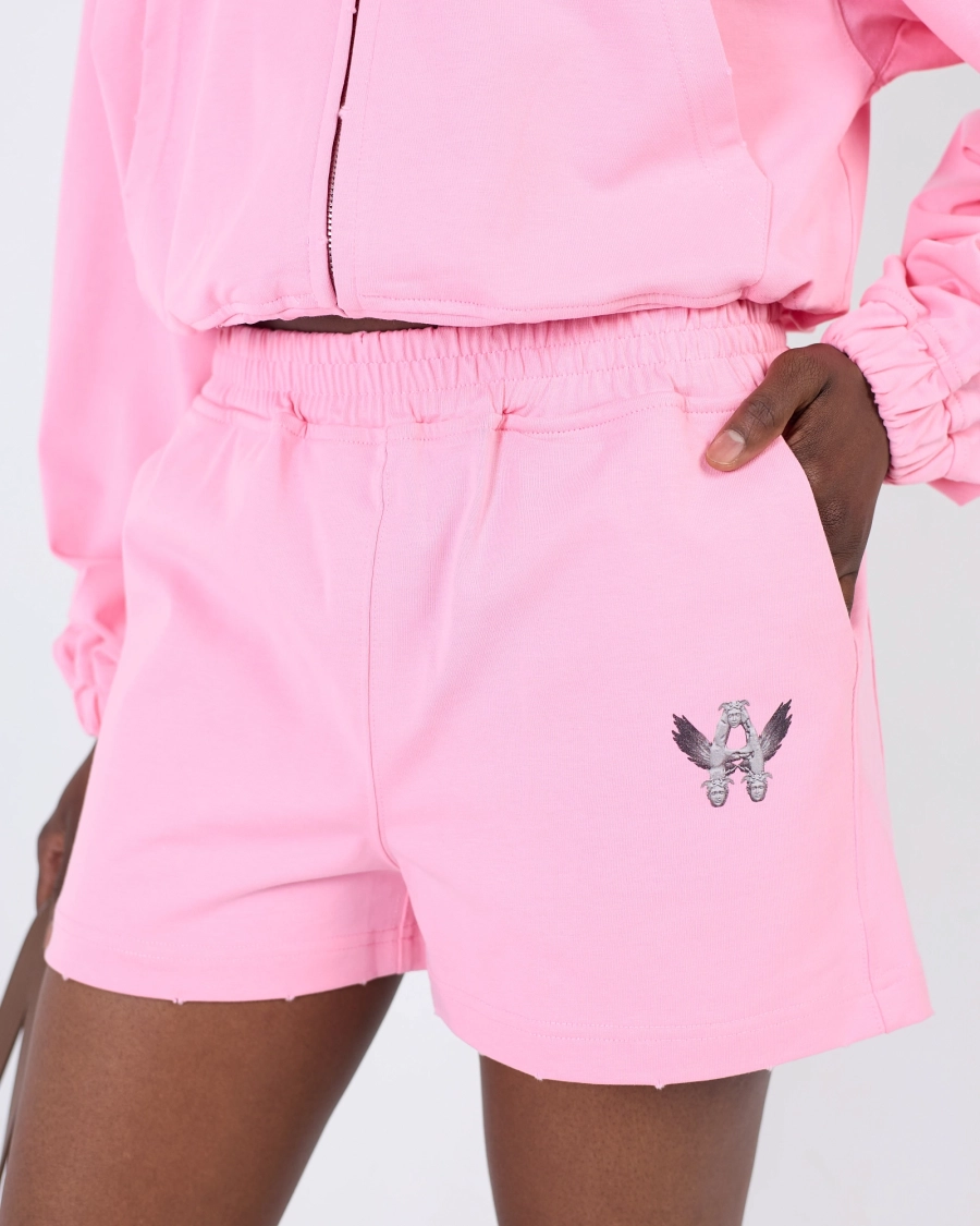 Худи на молнии укороченный ASIA ST 71, цвет: розовый, Ast71.hood-zip-lounge-pink-crop купить онлайн