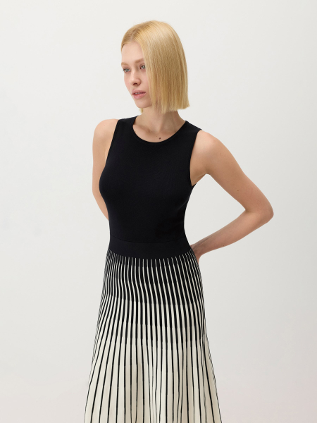 Платье женское Conso, цвет: черный/молочный, KDL 260755 - черный/молочный купить онлайн