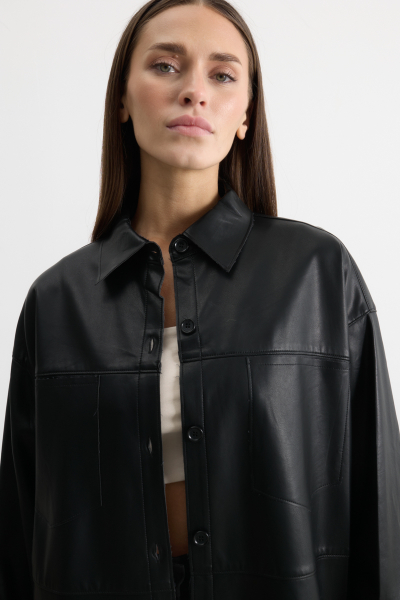 Рубашка из экокожи MIA AIM, цвет: Черный, MIA470 купить онлайн