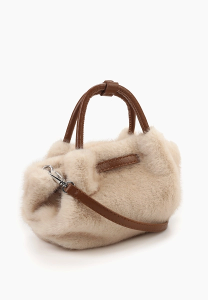 Сумка Purseus меховая SBALO, цвет: белый  купить онлайн