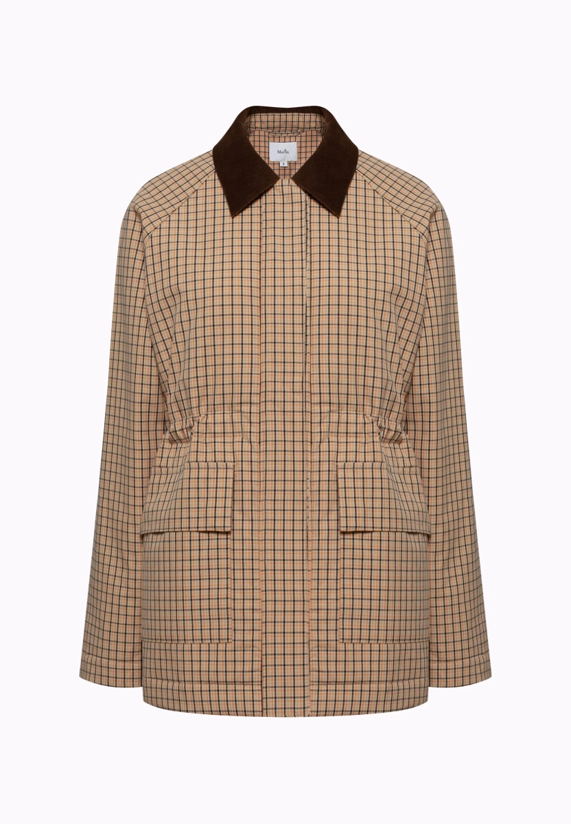 Куртка в клетку Grace Marou, цвет: коричневый, Mar7_2501 купить онлайн