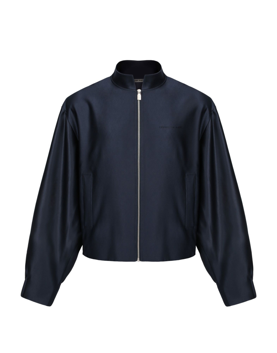 Куртка с шелковистой фактурой SORRY, I’M NOT, цвет: синий,  купить онлайн