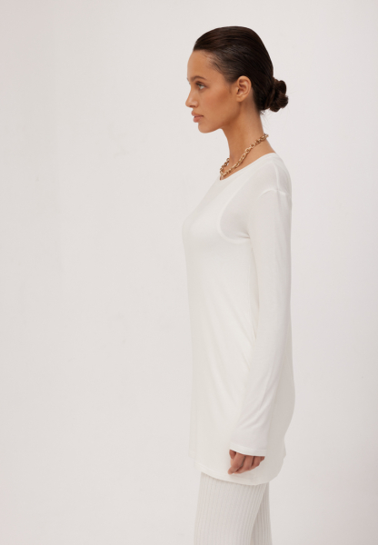 Лонгслив WooLook, цвет: молочный, V/LongD/W/Mol купить онлайн