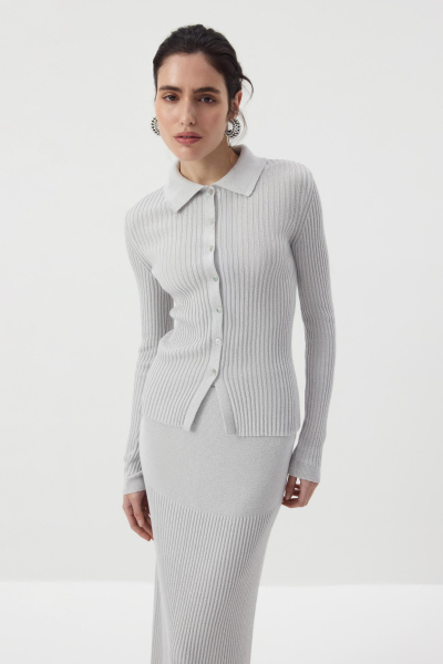 Джемпер с люрексом Charmstore, цвет: Серебряный, 303-495113-122 купить онлайн