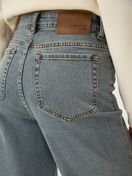 Прямые джинсы Conso, цвет: синий, PG 260408 - синий купить онлайн