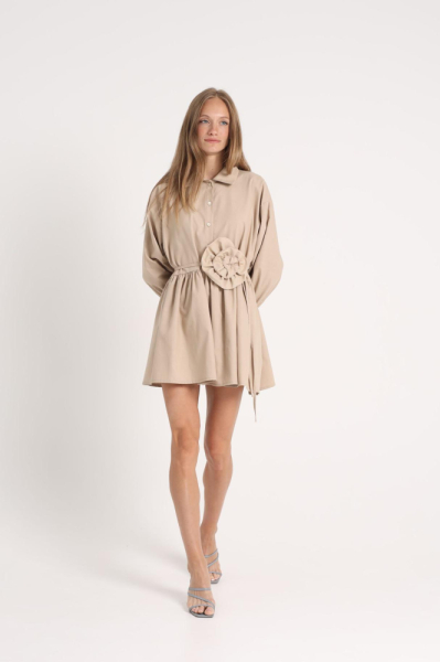 Платье plume beige