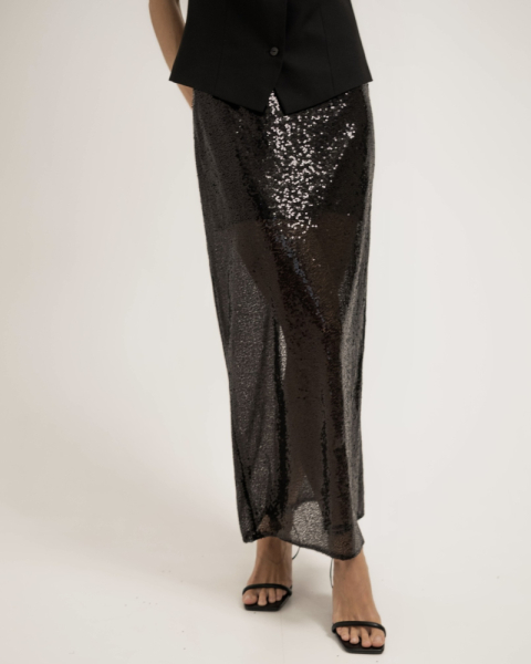 Юбка миди из пайеток