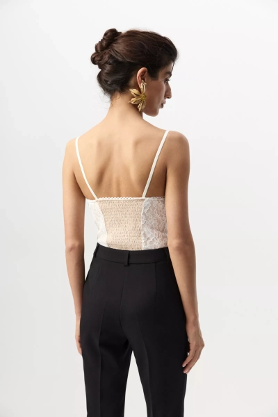 Боди из кружева Charmstore, цвет: молочный, 103-476112-111 купить онлайн