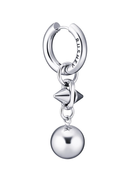 Моносерьга шар RUSHEV, цвет: Серебряный RSHV_N25_MN2 | новая мужская коллекция купить онлайн