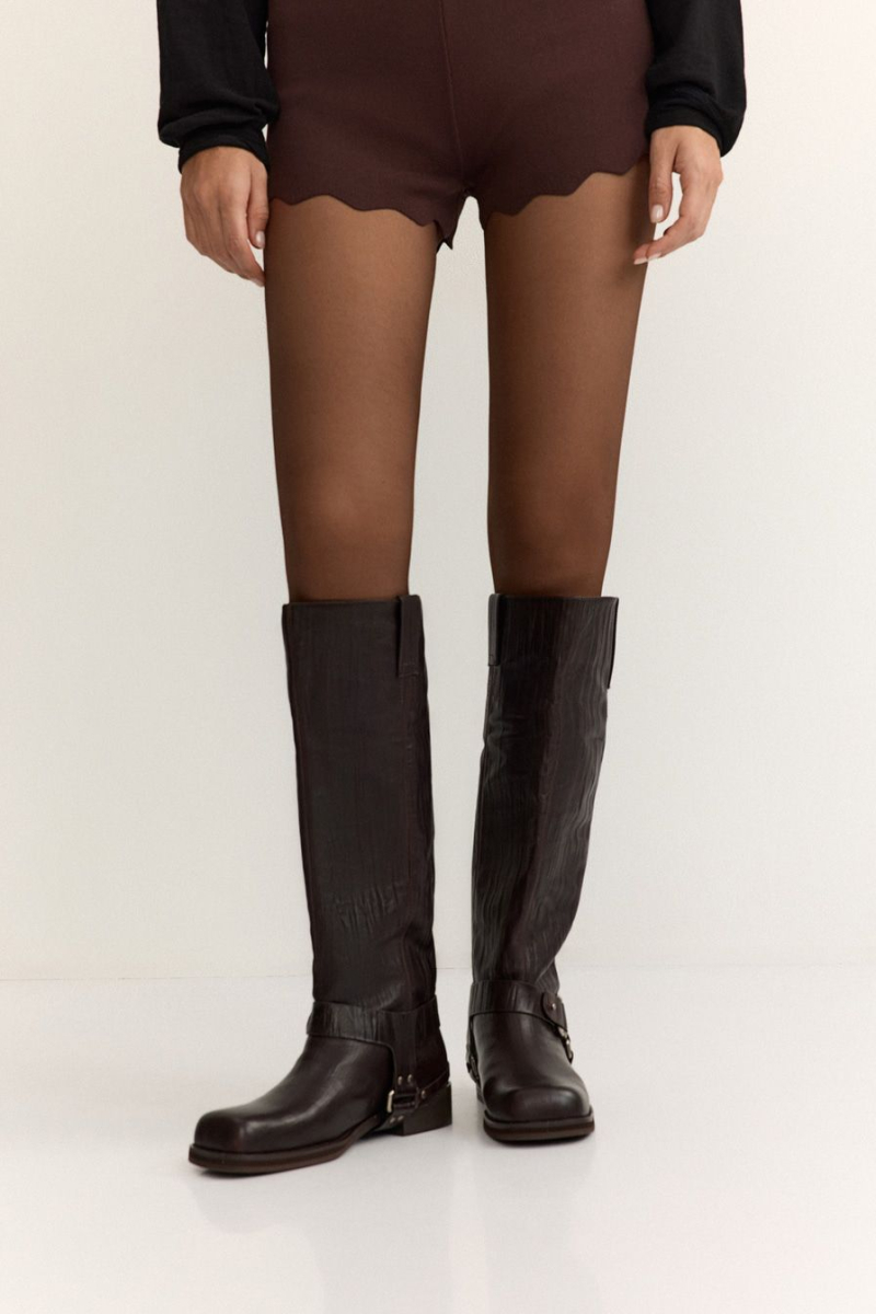 Сапоги из натуральной кожи Lera Nena, цвет: коричневый LN.402.18148.700 купить онлайн