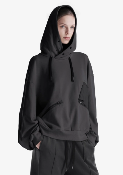 Пуловер-худи KRAKATAU, цвет: темно-серый, Fu122-2 купить онлайн