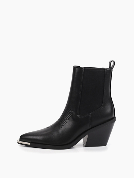 Казаки короткие из экокожи